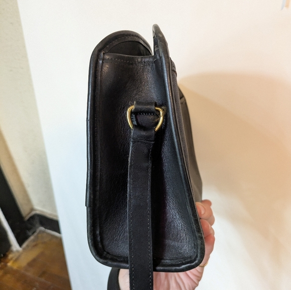 Vintage 80s Coach Black Shoulder Bag - Picture 6 of 8